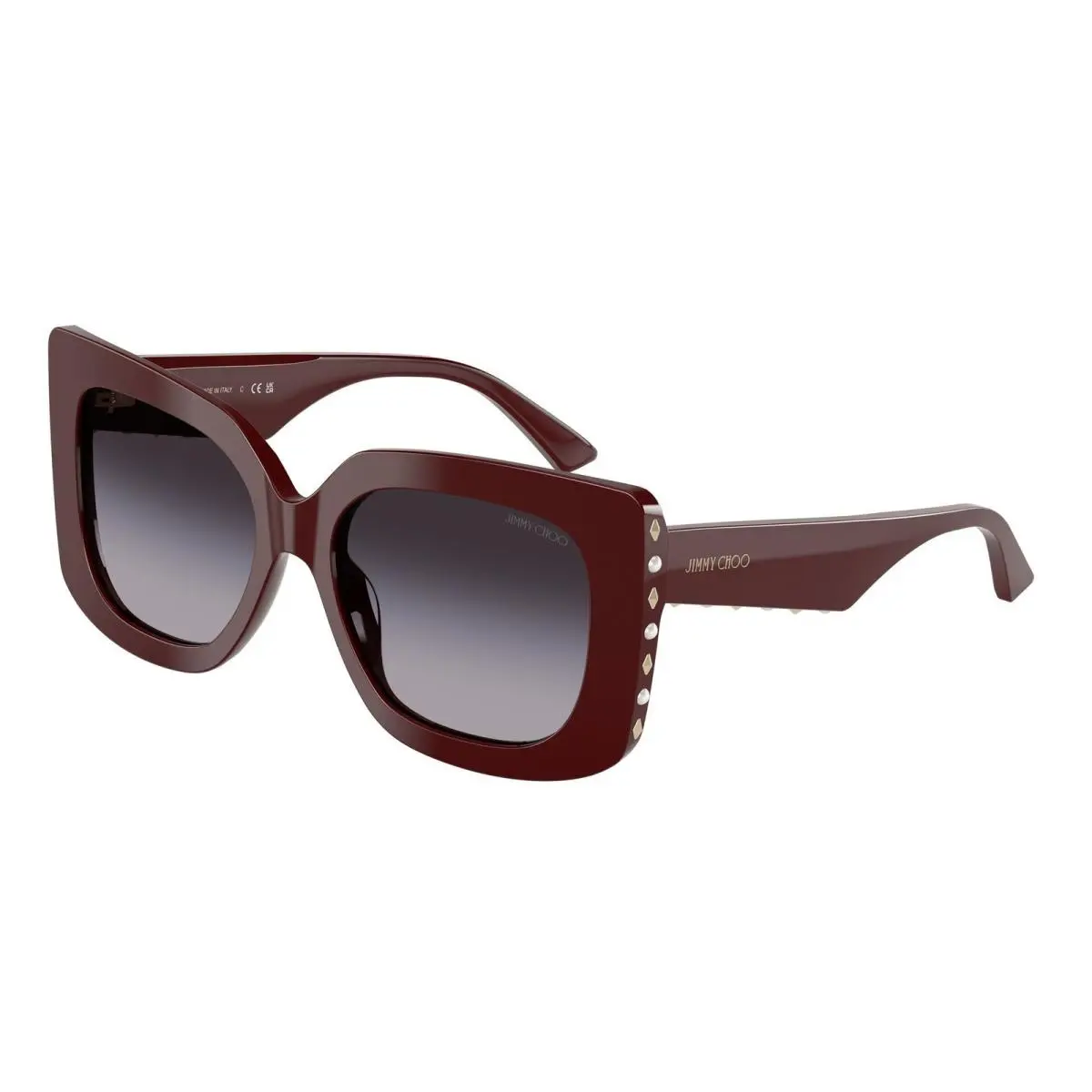 JC 5025 H Red / Gradient Grey 50578G Size 54 Sunglasses by Jimmy Choo