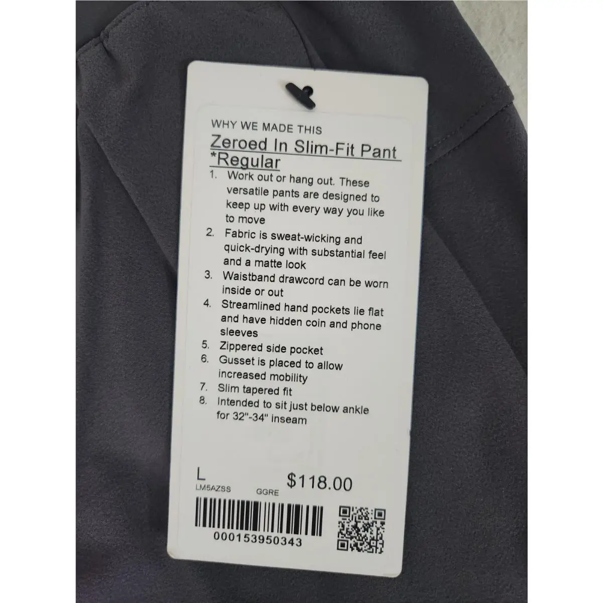 Lululemon clothing - Gray 2