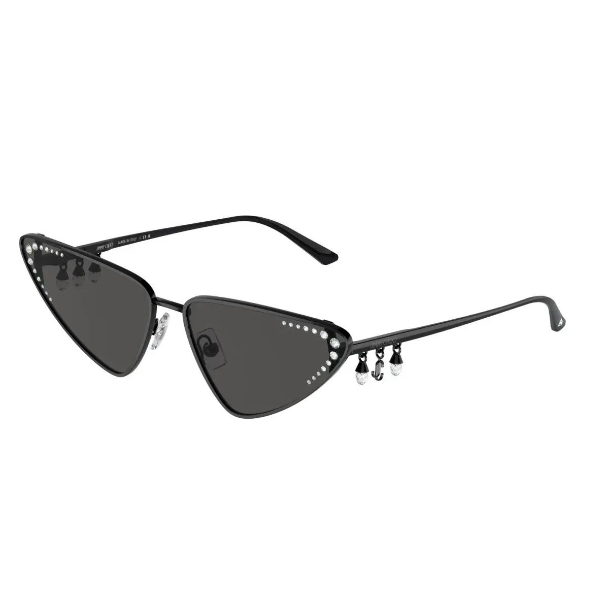 JC 4001 B Black Dark Grey 300087 Size 63 Sunglasses by Jimmy Choo