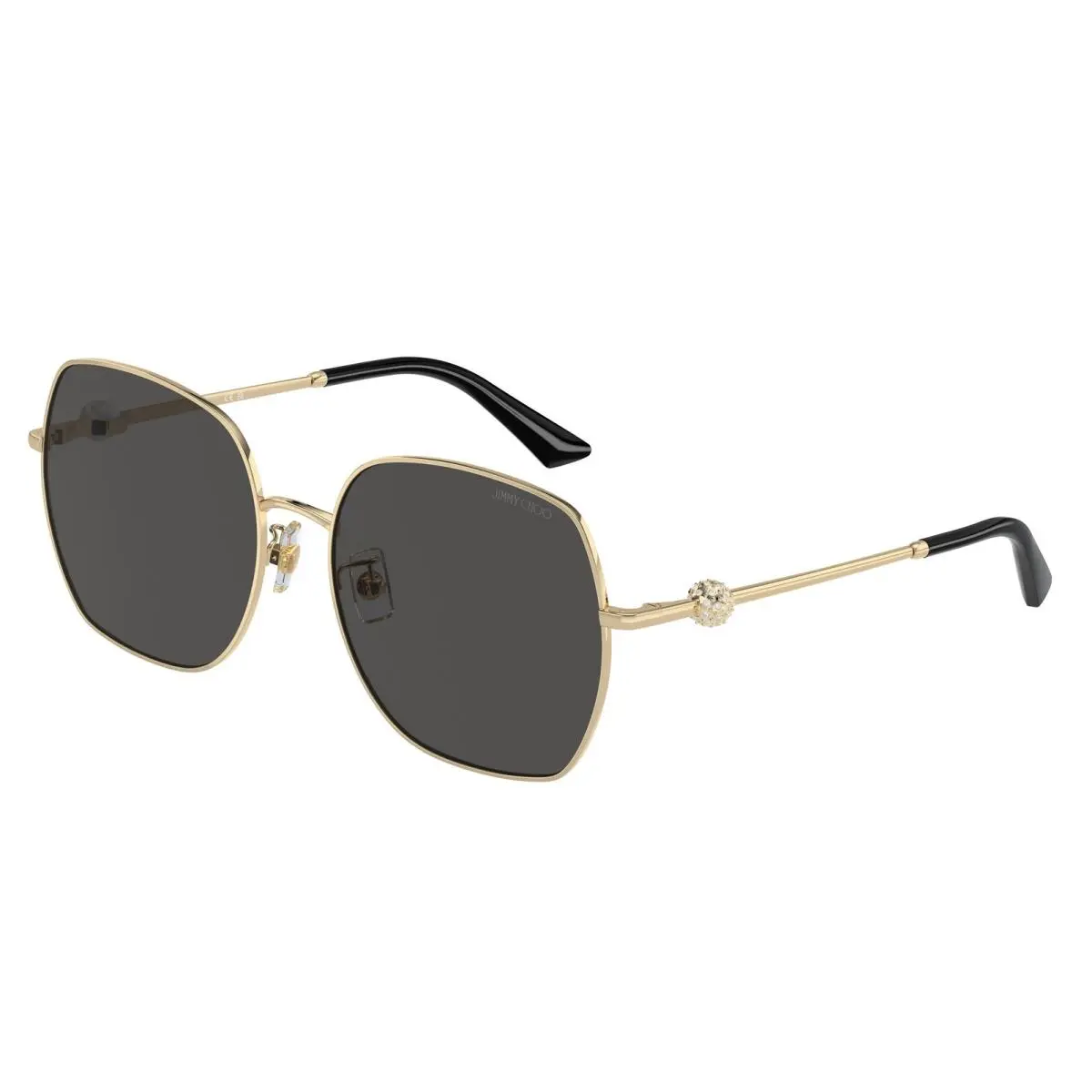 Jimmy Choo JC 4008 HD Pale Gold Dark Grey 300687 Size 59 Sunglasses