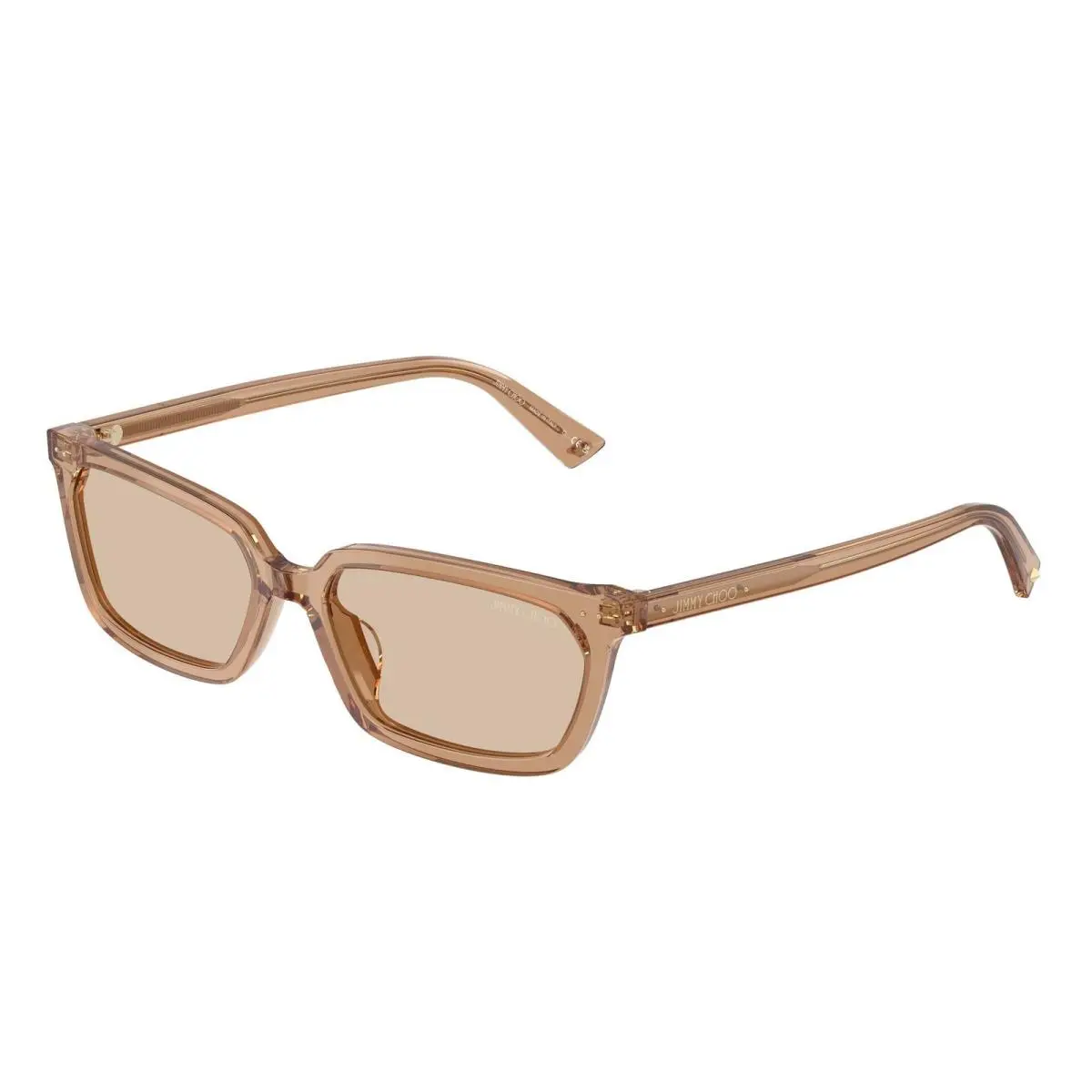 JC 5050 U Transparent Tan / Light Brown 507693 Size 55 Sunglasses by Jimmy Choo