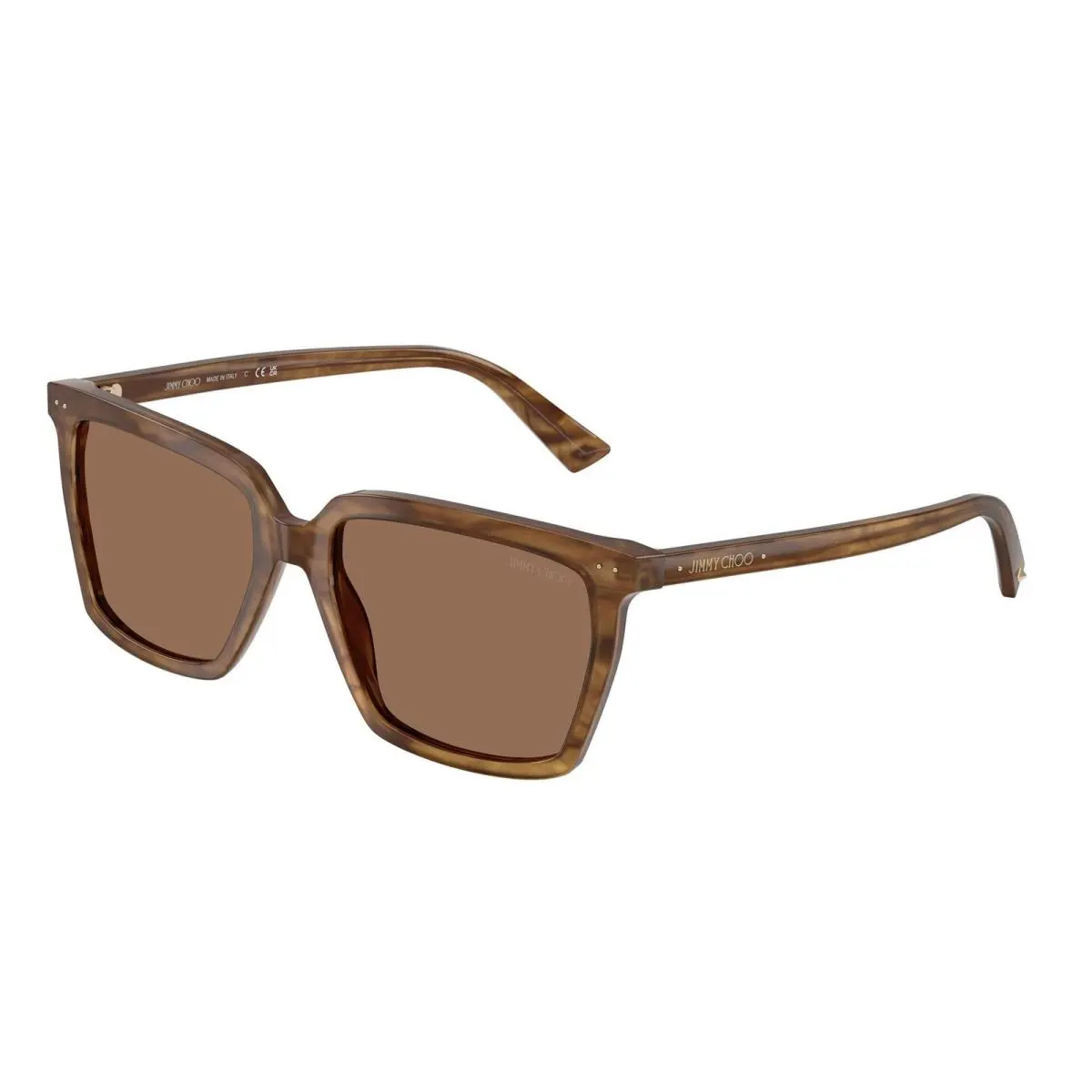 JC 5051 Brown Havana / Dark 508573 Size 55 Sunglasses by Jimmy Choo