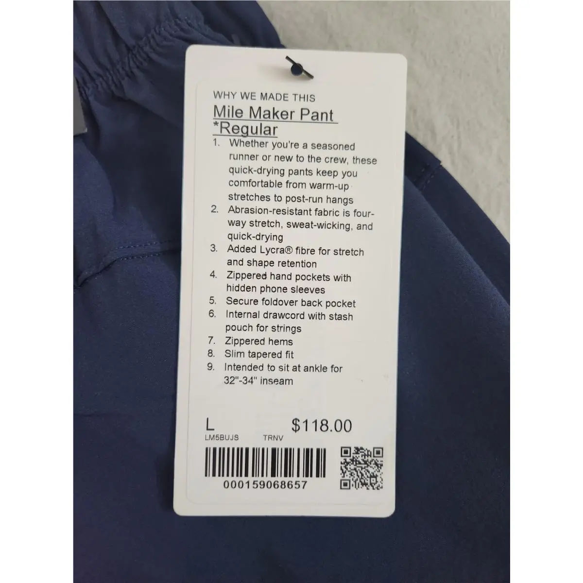 Lululemon clothing - True Navy 2