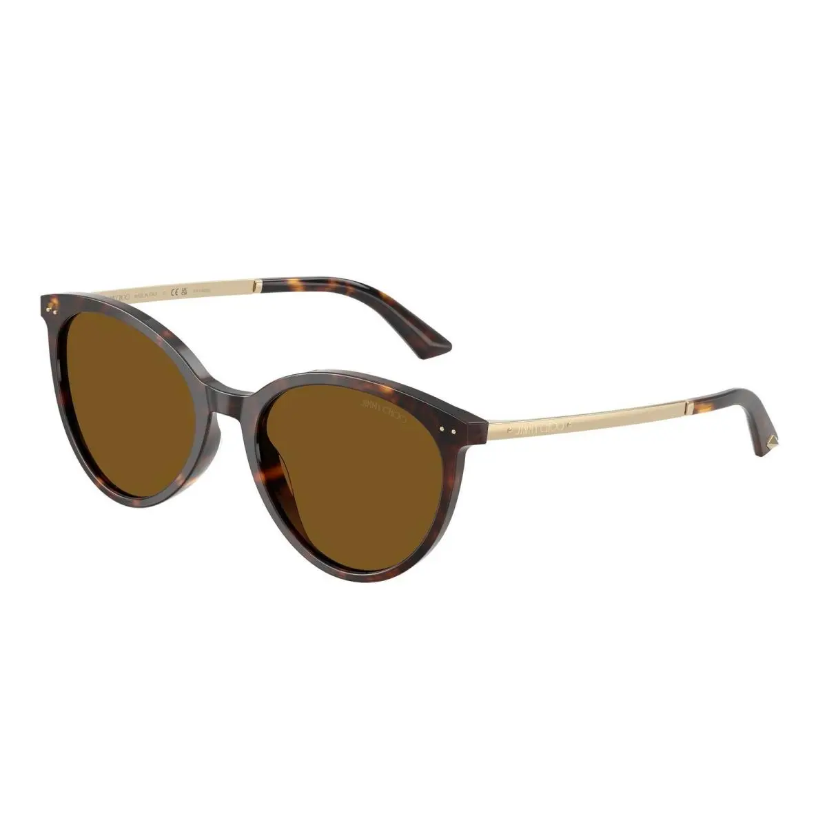JC 5060 Havana / Dark Brown Polar 500283 Size 53 Sunglasses by Jimmy Choo