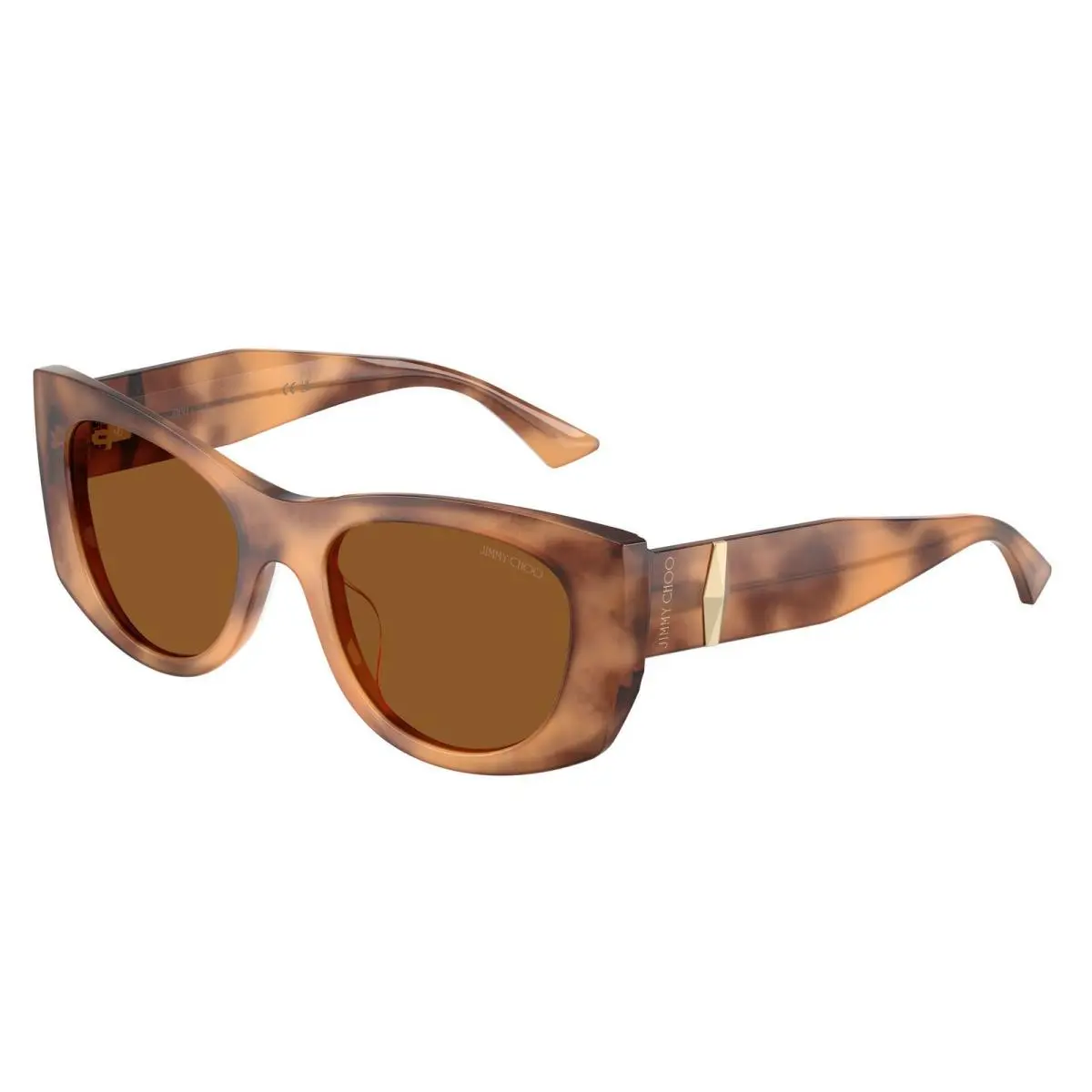 JC 5066 U Tan Havana / Dark Brown 509673 Size 52 Sunglasses by Jimmy Choo