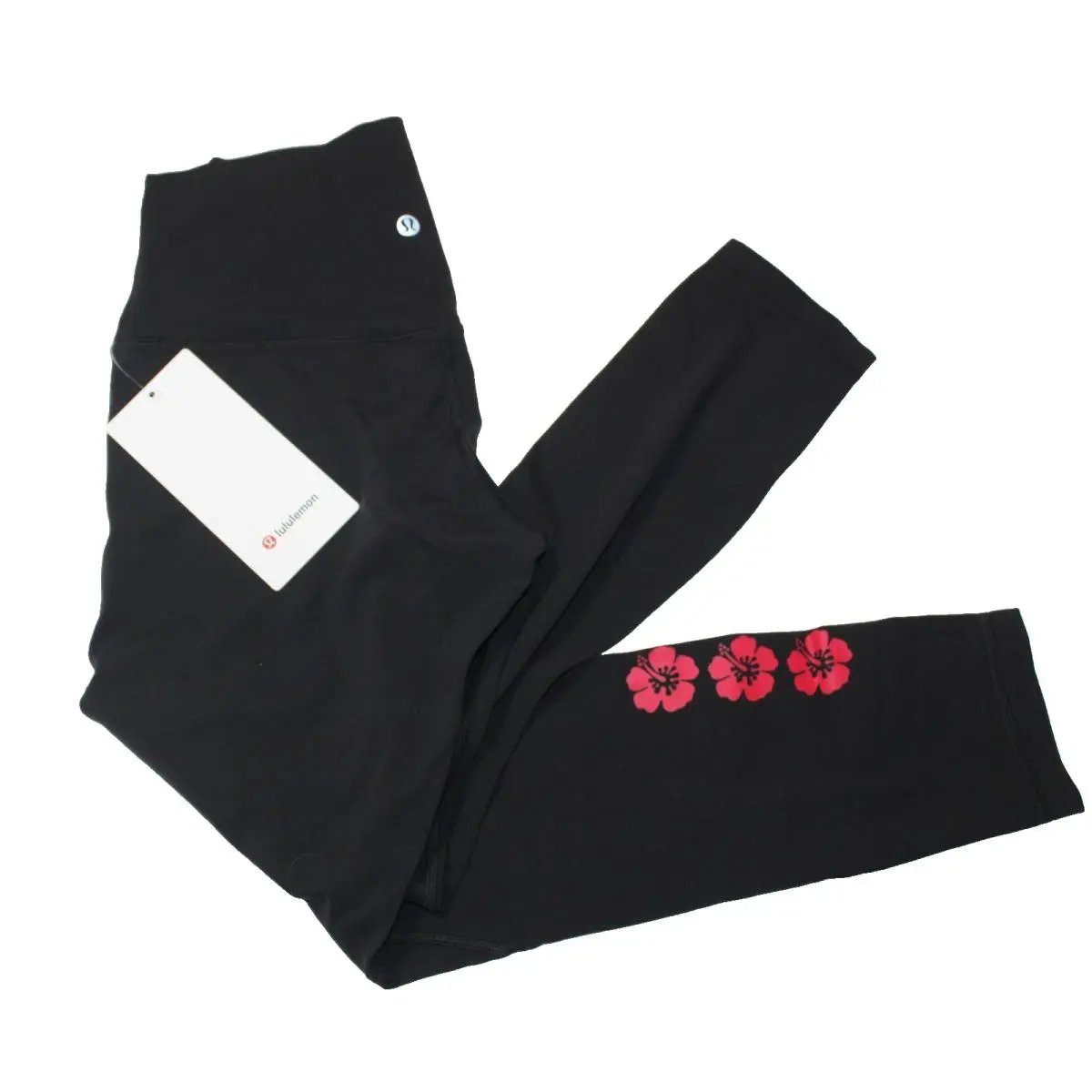 Women`s Lululemon Align HR Pant 25 Hawaii Exclusive - Red Hibiscus - Size 6