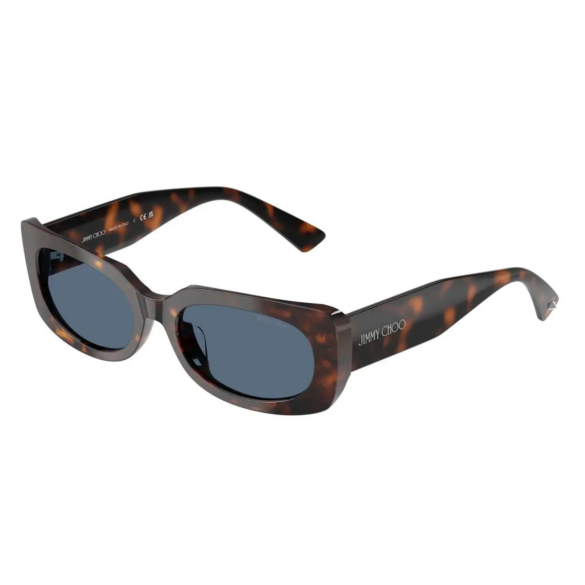 JC 5029 U Havana / Dark Blue 500280 Size 54 Sunglasses by Jimmy Choo