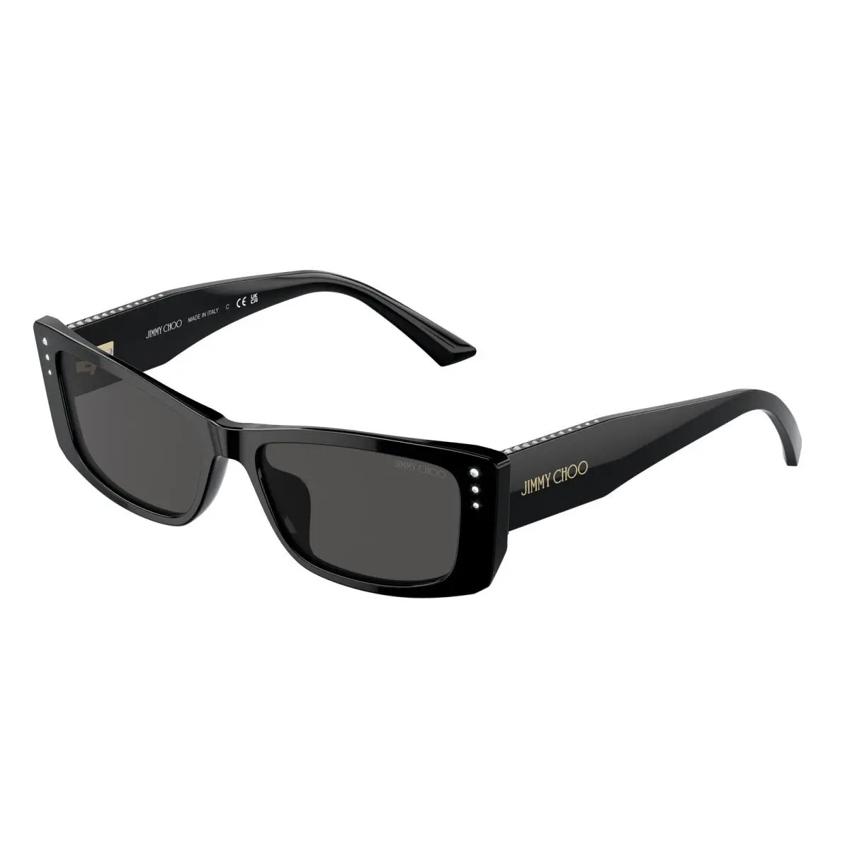 Jimmy Choo JC 5002 BU Black Dark Grey 500087 Size 55 Sunglasses