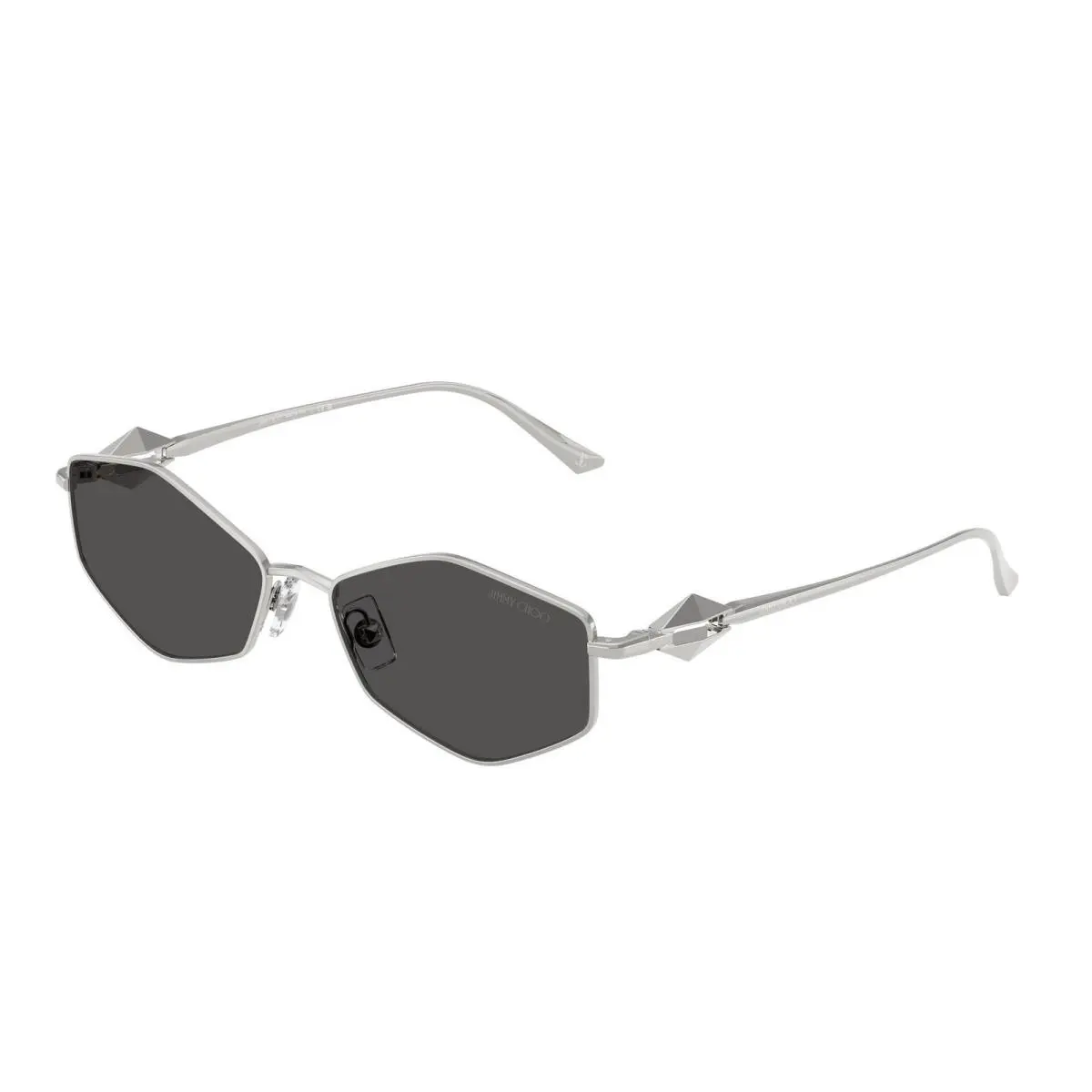 JC 4017 Silver / Dark Grey 300287 Size 55 Sunglasses by Jimmy Choo