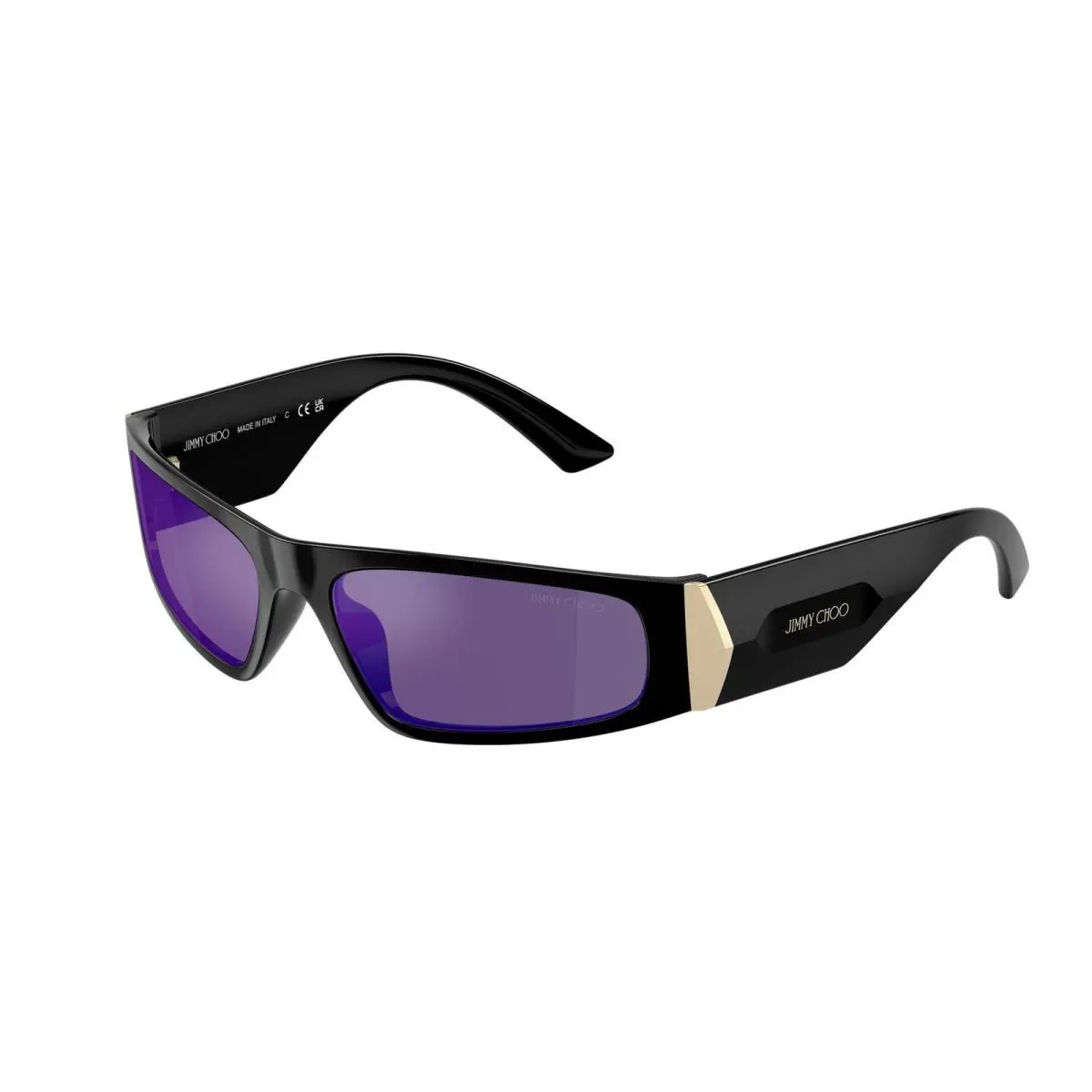 JC 6001 U Black / Violet Mirror 50592S Size 58 Sunglasses by Jimmy Choo