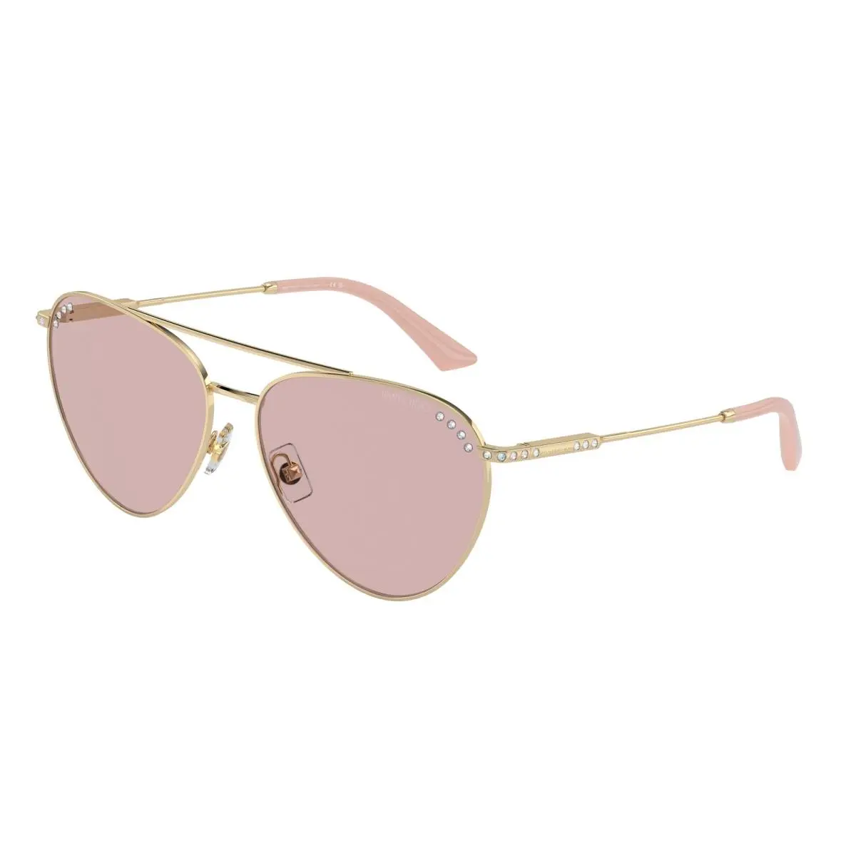 JC 4002 B Pale Gold Pink 3006/5 Size 60 Sunglasses by Jimmy Choo