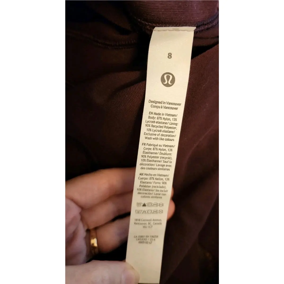 Lululemon clothing - Lululemon Define jacket - Define jacket - W3JCKS - Black Plum (UPC: 000158021179) 9