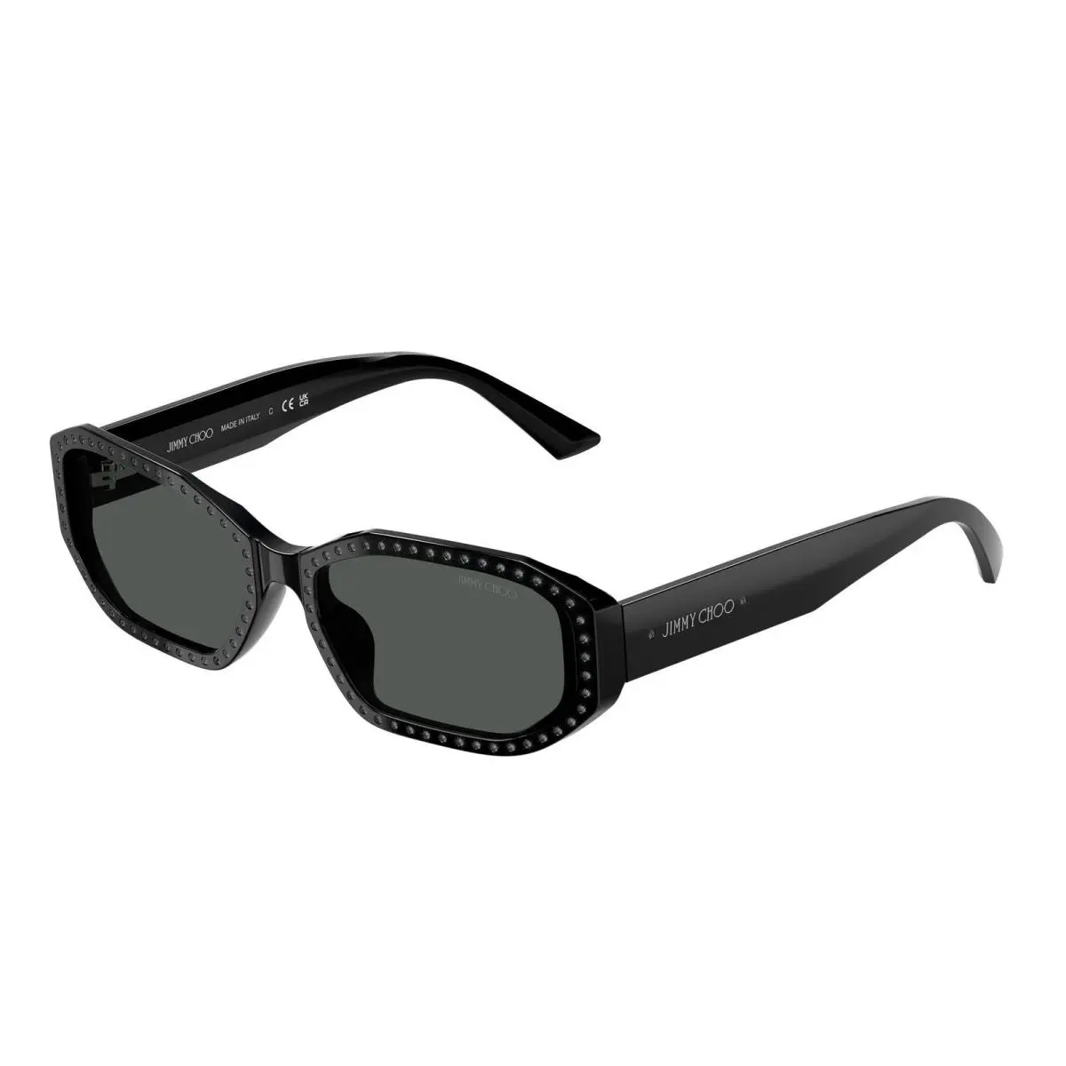 JC 5021 BU Black/silver Night / Dark Grey 500087 Size 56 Sunglasses by Jimmy Choo