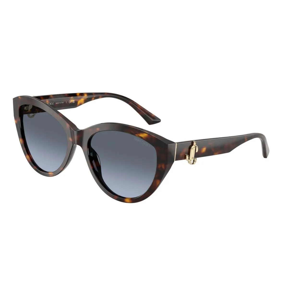 JC 5007 Havana / Gradient Blue 50028F Size 55 Sunglasses by Jimmy Choo