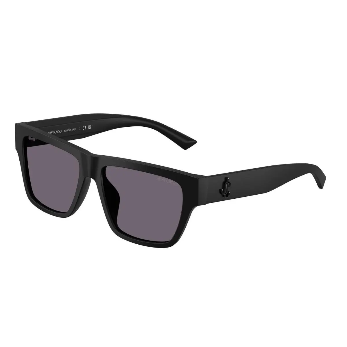 JC 5052 U Matte Black / Violet 50011A Size 54 Sunglasses by Jimmy Choo