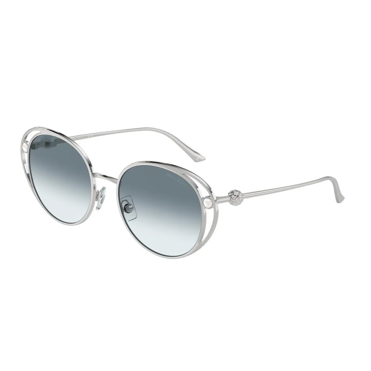JC 4003 HB Silver Gradient Blue 300219 Size 53 Sunglasses by Jimmy Choo