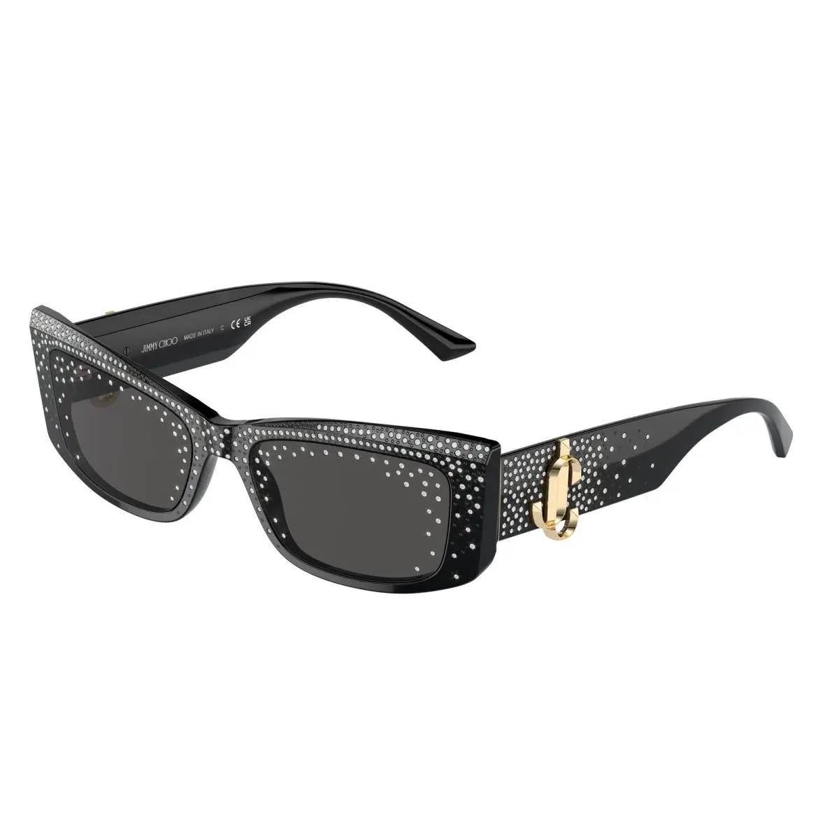 JC 5020 B Black Dark Grey 505387 Size 55 Sunglasses by Jimmy Choo