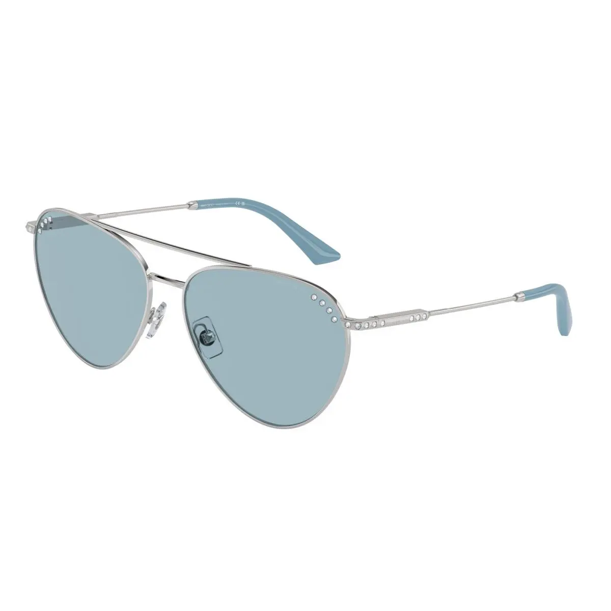 JC 4002 B Silver Blue 300280 Size 60 Sunglasses by Jimmy Choo