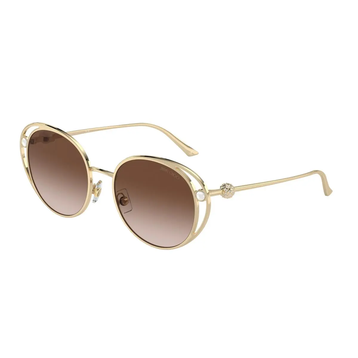 JC 4003 HB Pale Gold Gradient Brown 300613 Size 53 Sunglasses by Jimmy Choo