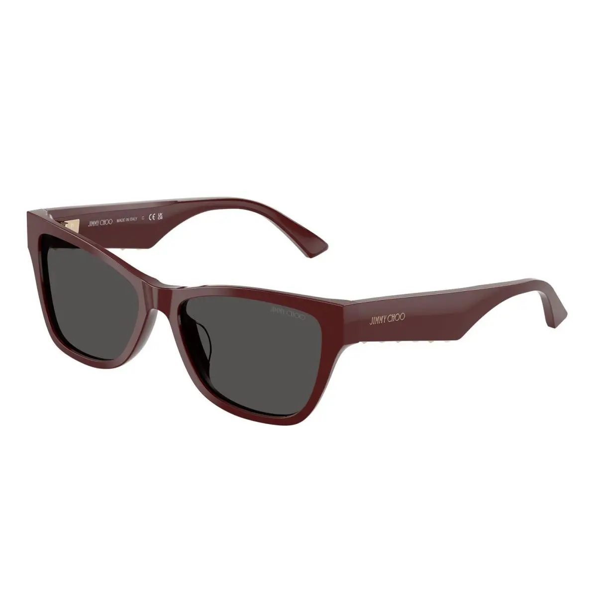 JC 5024 HU Red / Dark Grey 505787 Size 55 Sunglasses by Jimmy Choo