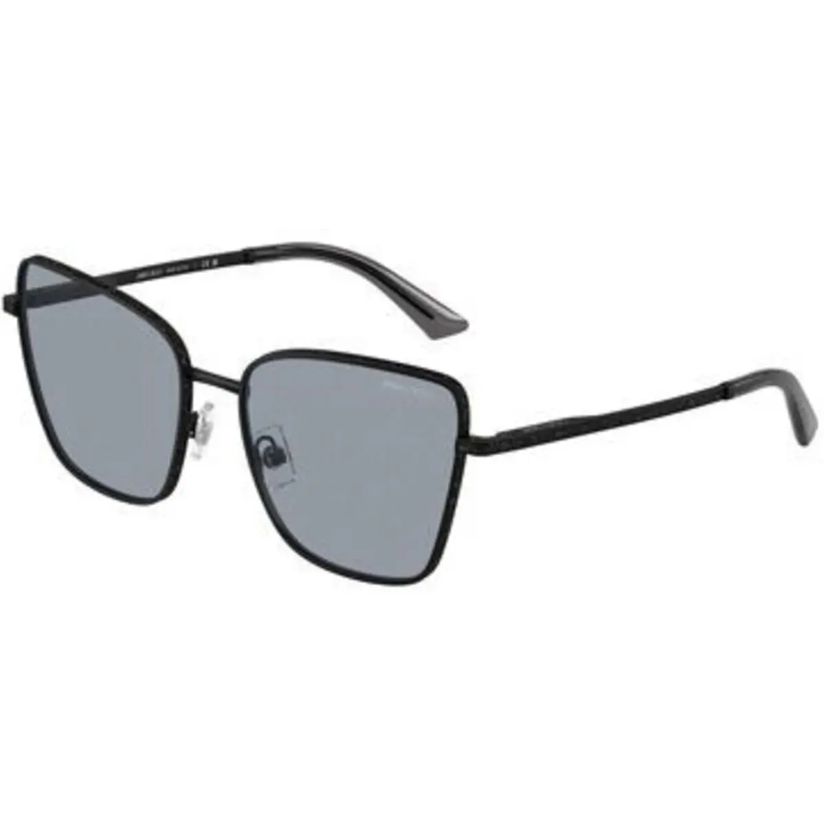 JC 4023 J Matte Black / Dark Grey Glitter 30014R Size 55 Sunglasses by Jimmy Choo