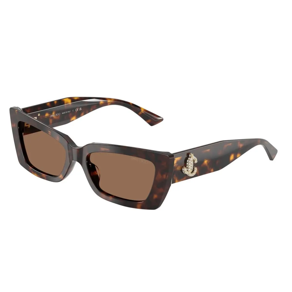 JC 5037 BU Havana / Dark Brown 500273 Size 54 Sunglasses by Jimmy Choo