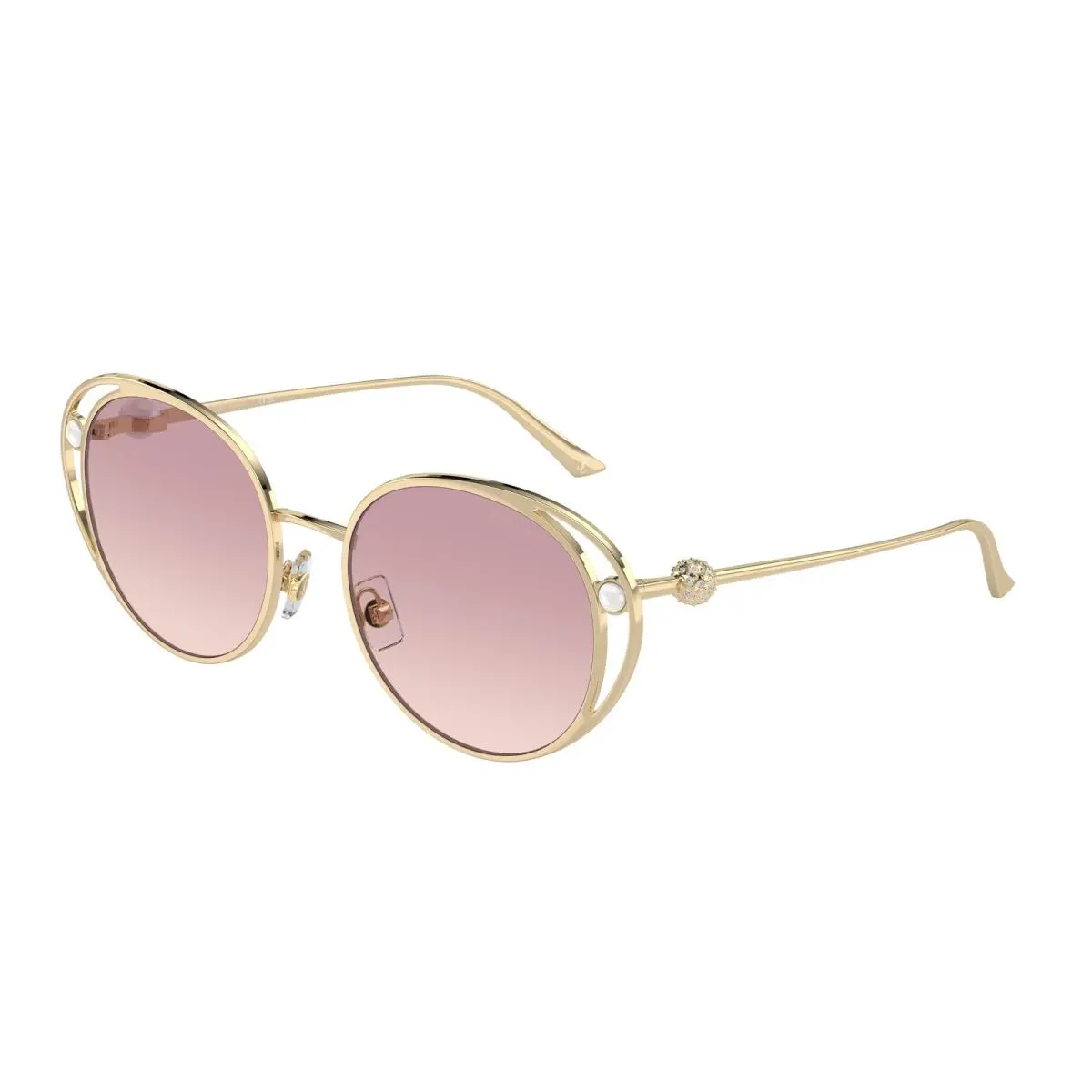 JC 4003 HB Pale Gold Brown Gradient Viole 300668 Size 53 Sunglasses by Jimmy Choo