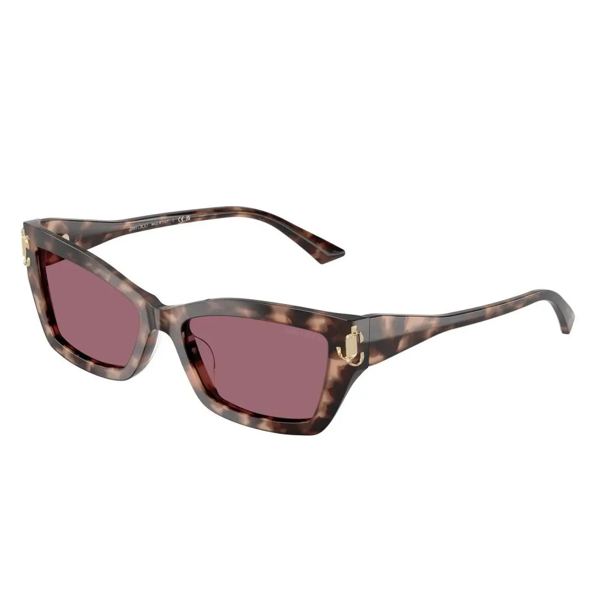 JC 5011 U Pink Havana / Violet 50701A Size 55 Sunglasses by Jimmy Choo