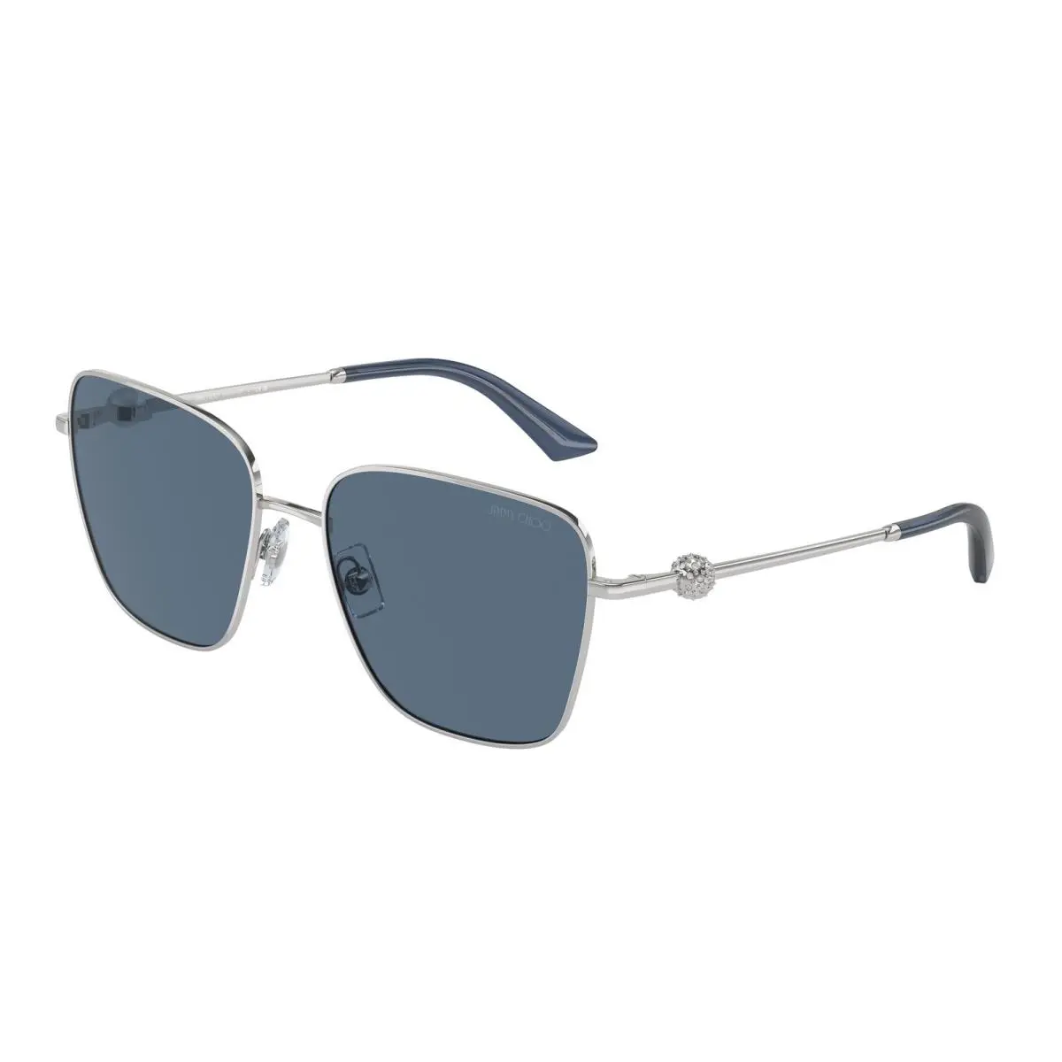 JC 4005 HB Silver Dark Blue 300280 Size 56 Sunglasses by Jimmy Choo