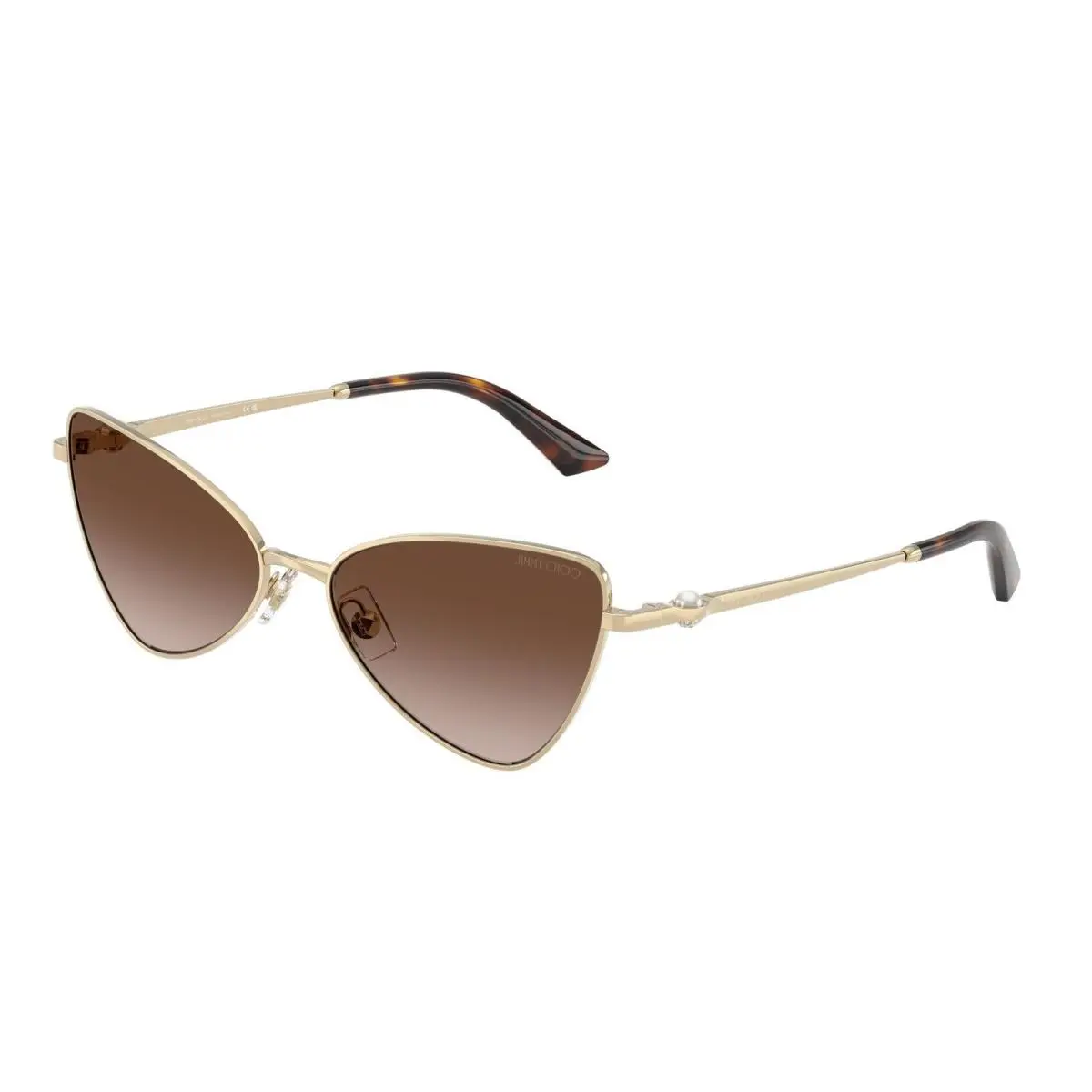 JC 4015 HB Pale Gold / Gradient Brown 300613 Size 57 Sunglasses by Jimmy Choo