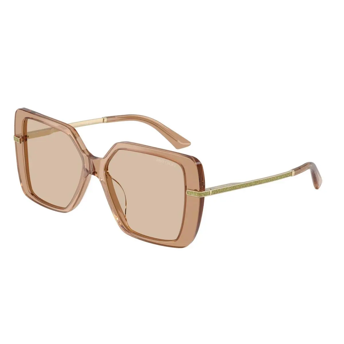 JC 5048 JU Transparent Tan / Light Brown 507693 Size 55 Sunglasses by Jimmy Choo