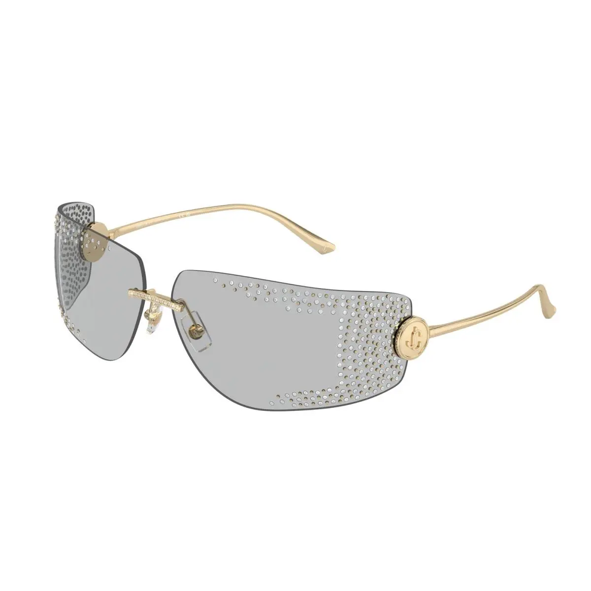 JC 4009 B Pale Gold Light Grey 300687 Size 78 Sunglasses by Jimmy Choo