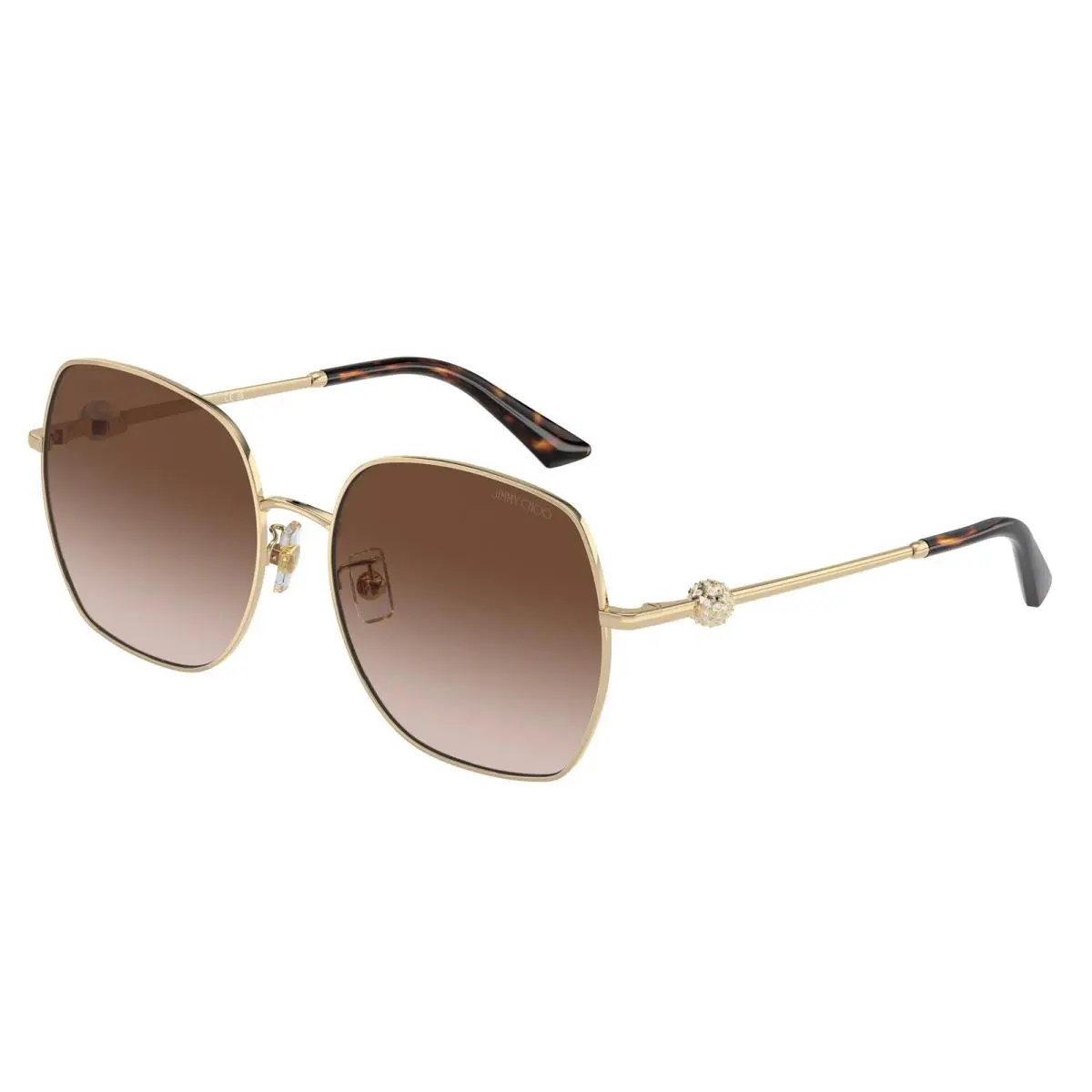 JC 4008 HD Pale Gold Gradient Brown 300613 Size 59 Sunglasses by Jimmy Choo