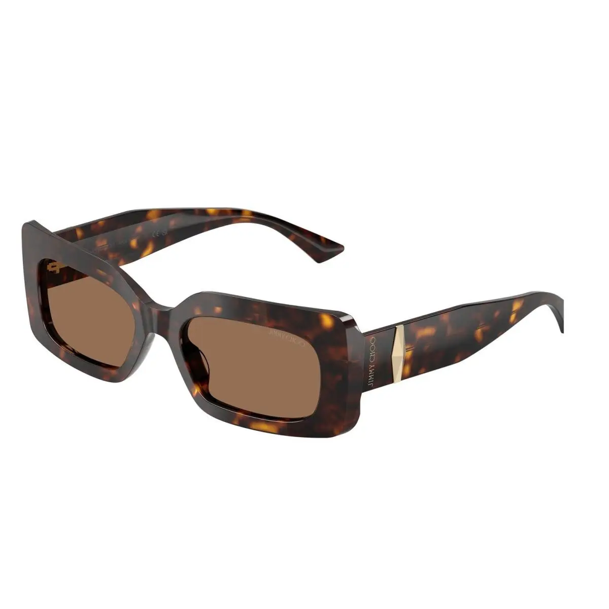 JC 5067 Havana / Dark Brown 500273 Size 53 Sunglasses by Jimmy Choo