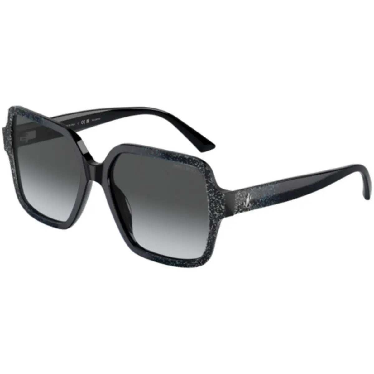 JC 5005 Black Gradient Glitter / Grey Polar 5041T3 Size 55 Sunglasses by Jimmy Choo