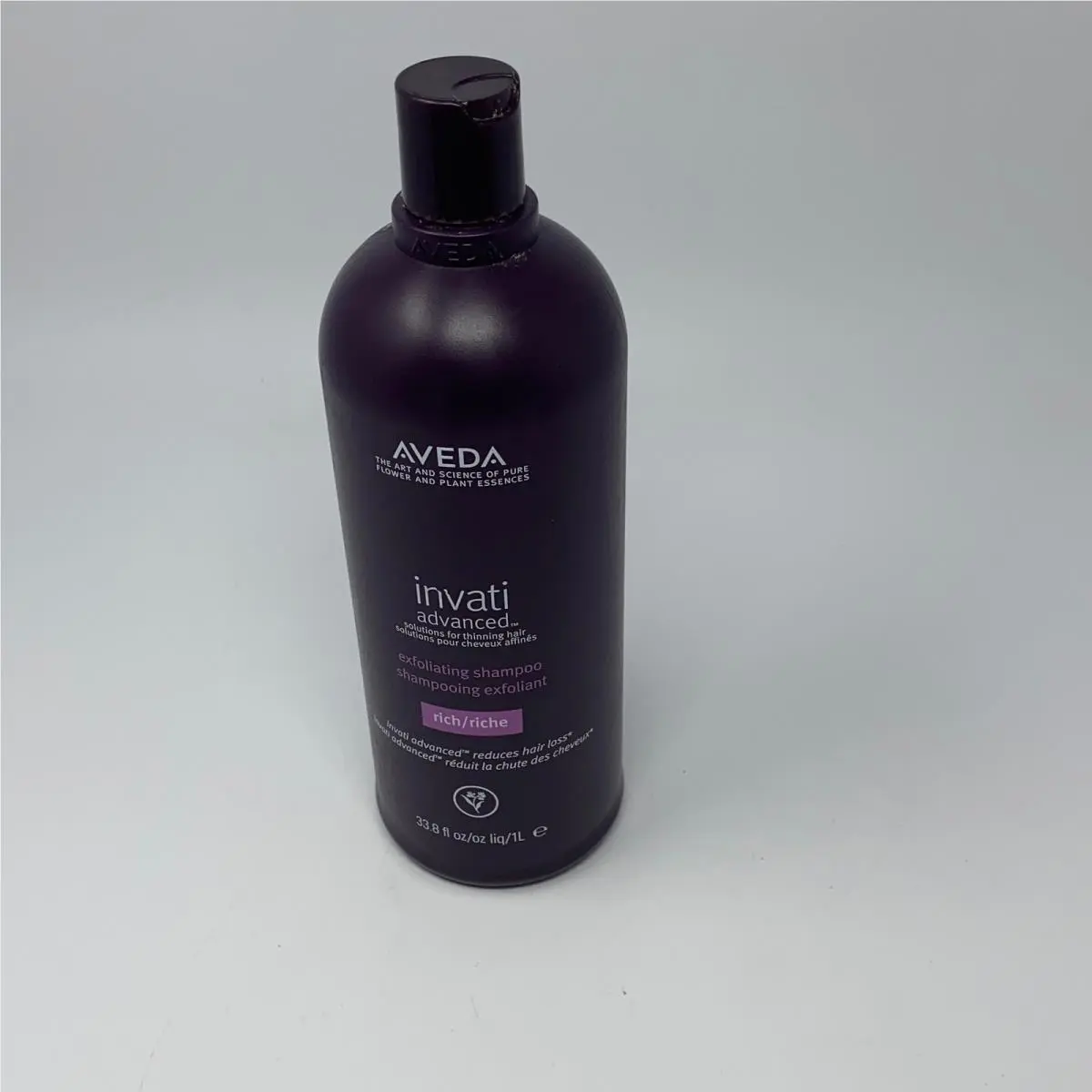 Invati Advanced Exfoliating Shampoo Rich 33.8oz 1L Purple by Aveda