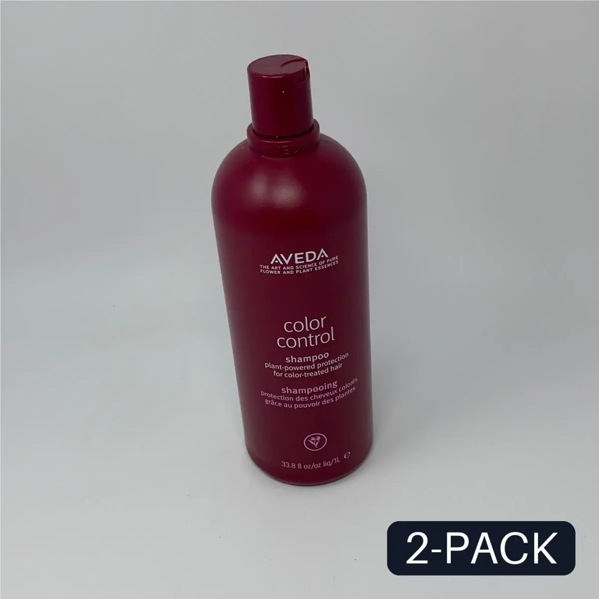 Color Control Shampoo 33.8oz/1L - Burgundy Bottle - 2 Pack by Aveda