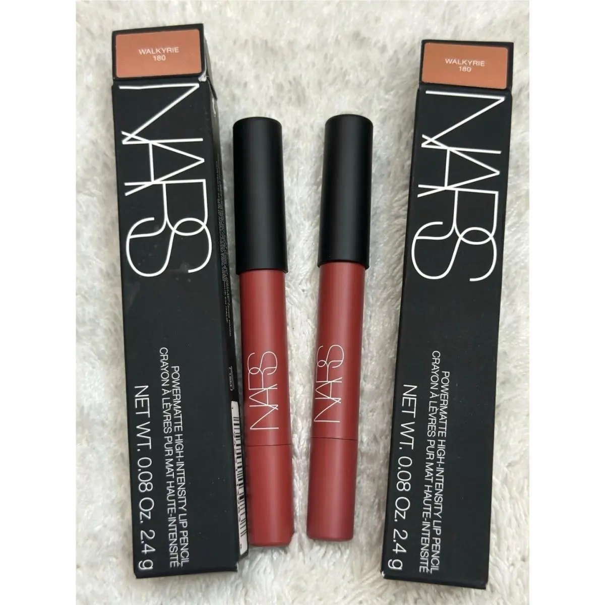 2pk Nars Powermatte High Intensity Lip Pencil Walkyrie 180 - Full Sz 0.08oz/2.4g by NARS Cosmetics