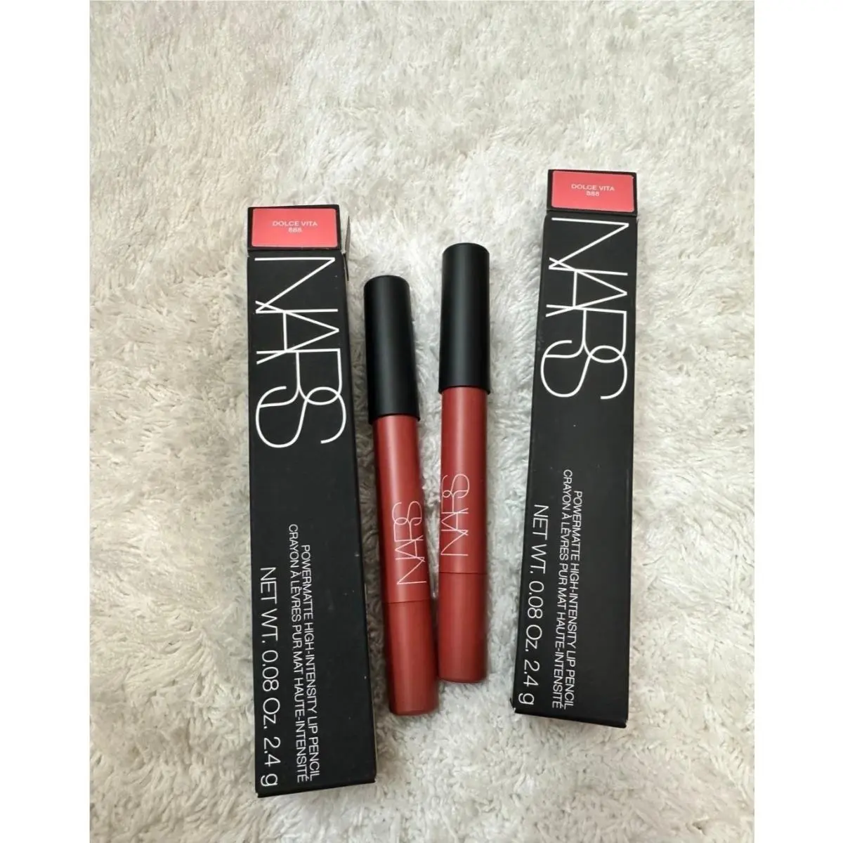 2pk Nars Powermatte High Intensity Lip Pencil 888 Dolce Vita 0.08oz/2.4g by NARS Cosmetics