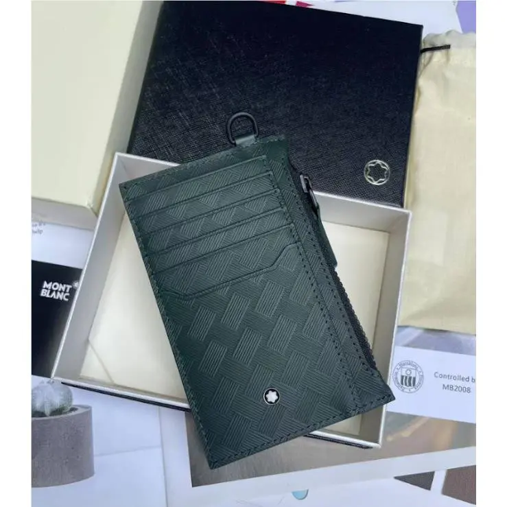 Montblanc Extreme 3.0 8CC Green Leather Wallet Italy Luxury Gift