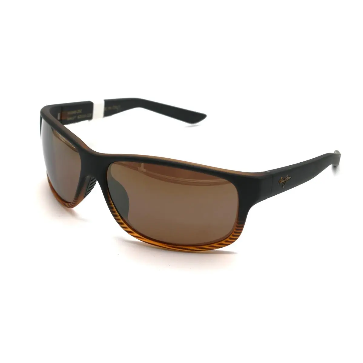 Kaiwi Channel Polarized Sunglasses - Dark Brown Stripe/hcl Bronze by Maui Jim