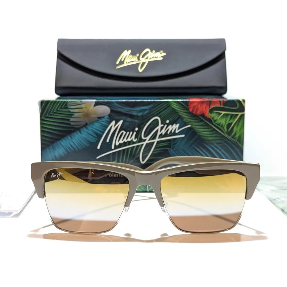 Perico Mink Silver -dual Mirror Gold to Silver Lens Sunglass DGS853-24F by Maui Jim