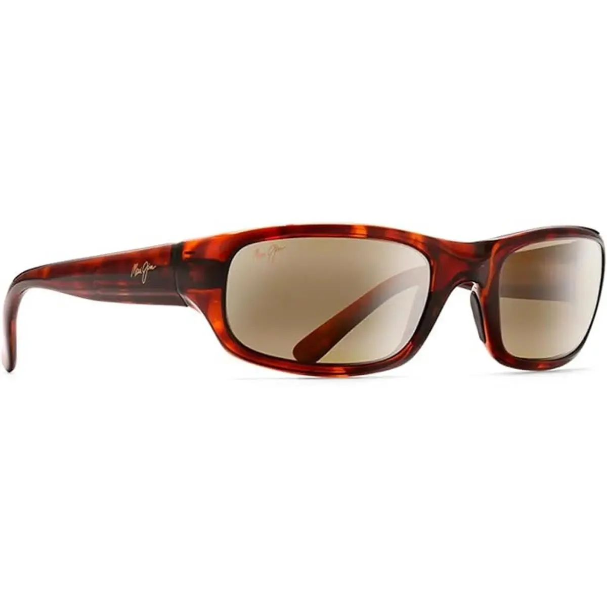 Unisex Stingray Polarized Wrap Sunglasses Tortoise/hcl® Bronze S by Maui Jim