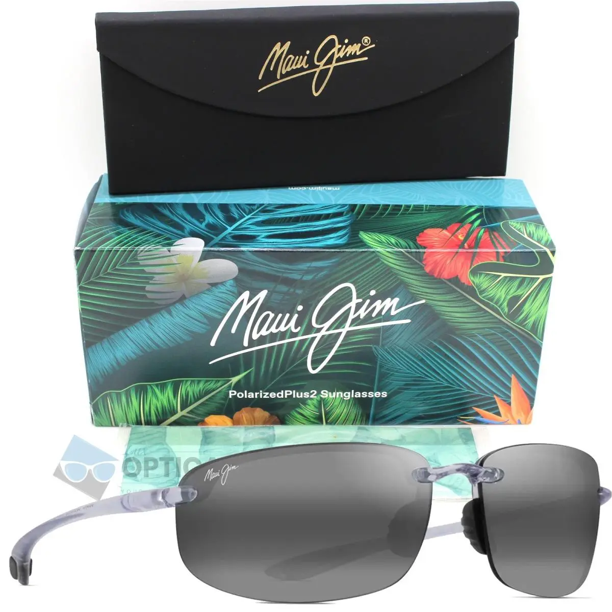 Hookipa Polarized Sunglasses Grey Lens 407-05 / MJ0407S by Maui Jim