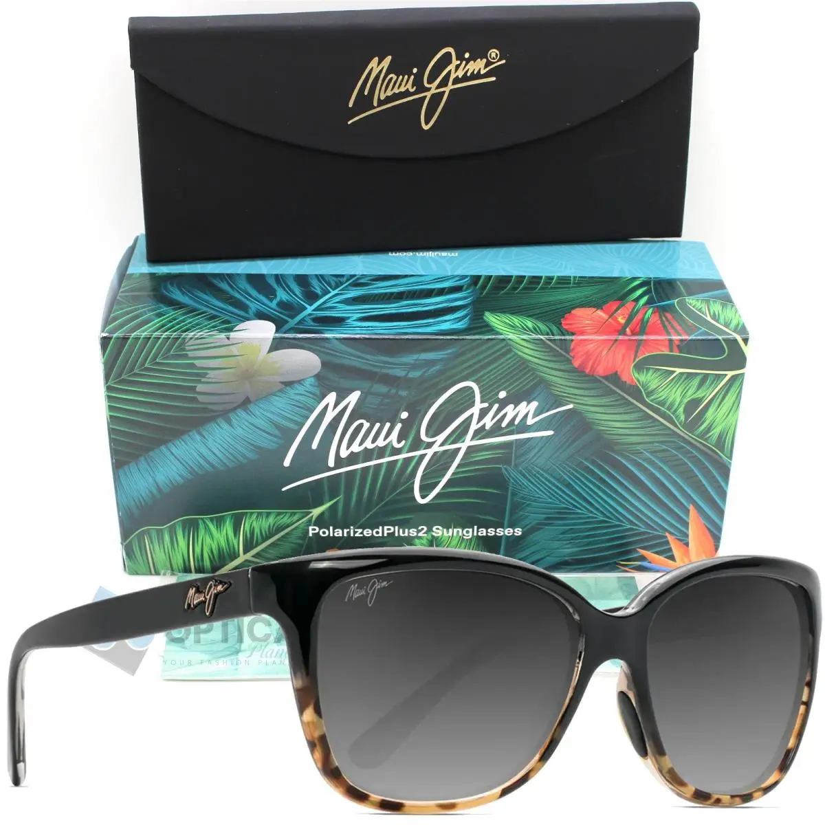 Starfish Polarized Women Sunglasses Black Tortoise MJ0744S-001 by Maui Jim