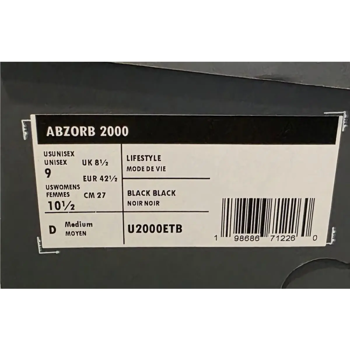 New Balance shoes - New Balance 2000 - U2000ETB - Black 19