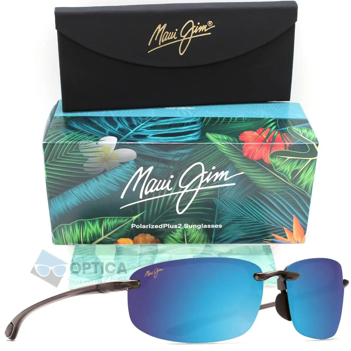 Ho`okipa Reader 2.0 Polarized Sunglasses Blue Hawaii MJ0407S-016 by Maui Jim