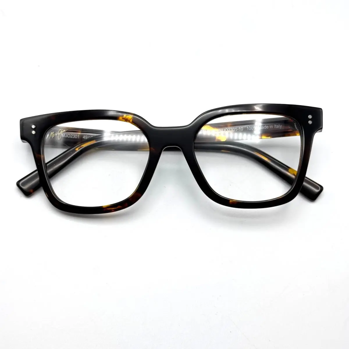 Eyeglasses Frame MJO2301-10 Dark Tortoise Square Demo Lens 49-20-140 by Maui Jim