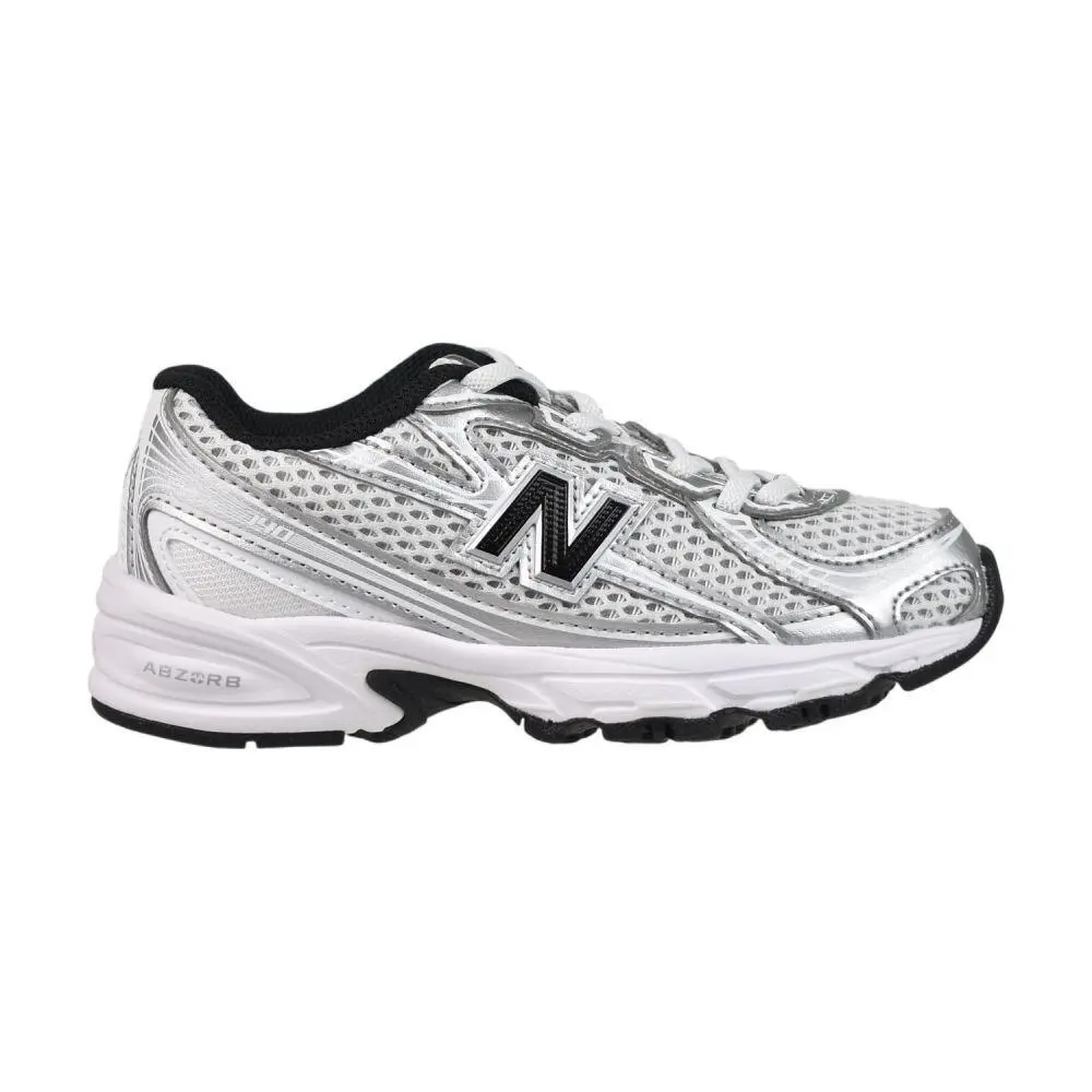 New Balance shoes - Silver Metallic/White/Black 5