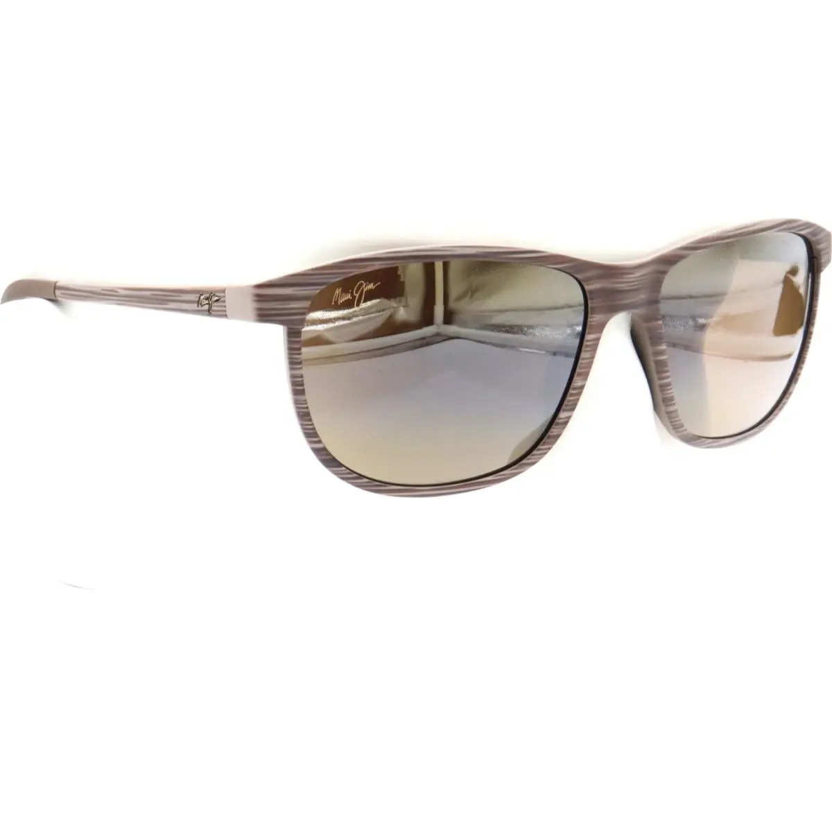Lele Kawa Brown Stripe Bronze Square Sunglasses H811-25C / MJ0811S-003 by Maui Jim